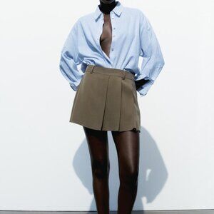 Zara Olive Mini Skirt